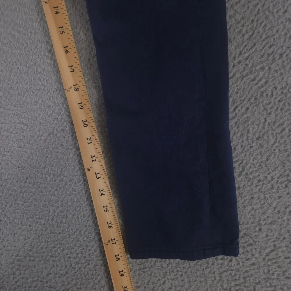 Banana Republic Pants Mens 31x30 Blue Slim Fit Linen-Blend Five Pocket Washwell